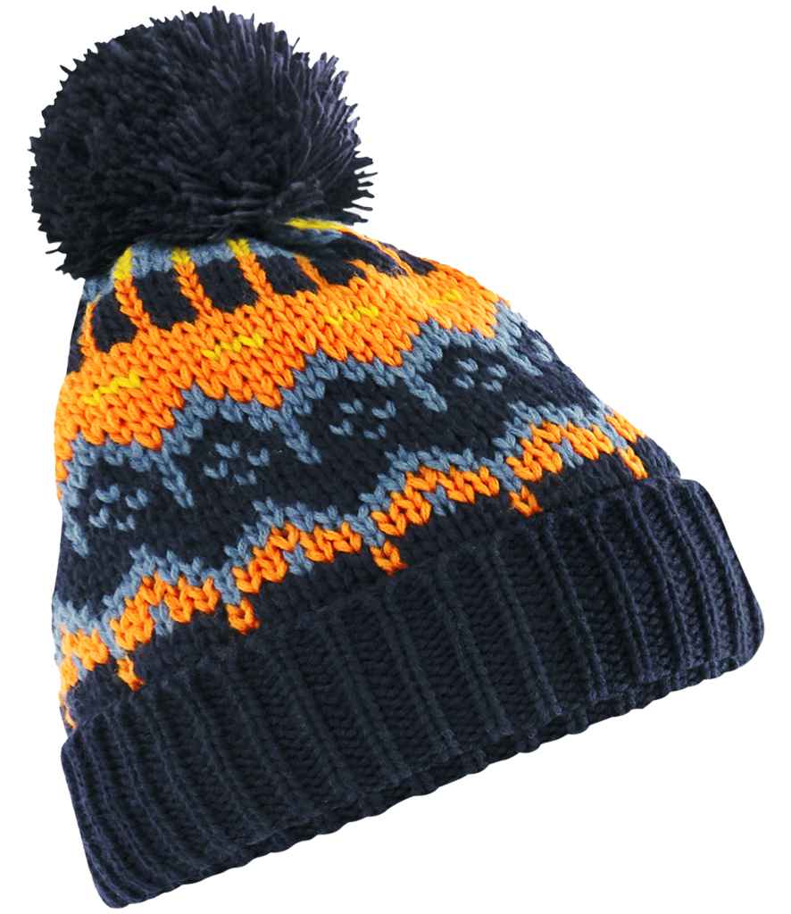 Beechfield Beechfield Retro Ski Beanie Blazing Blue