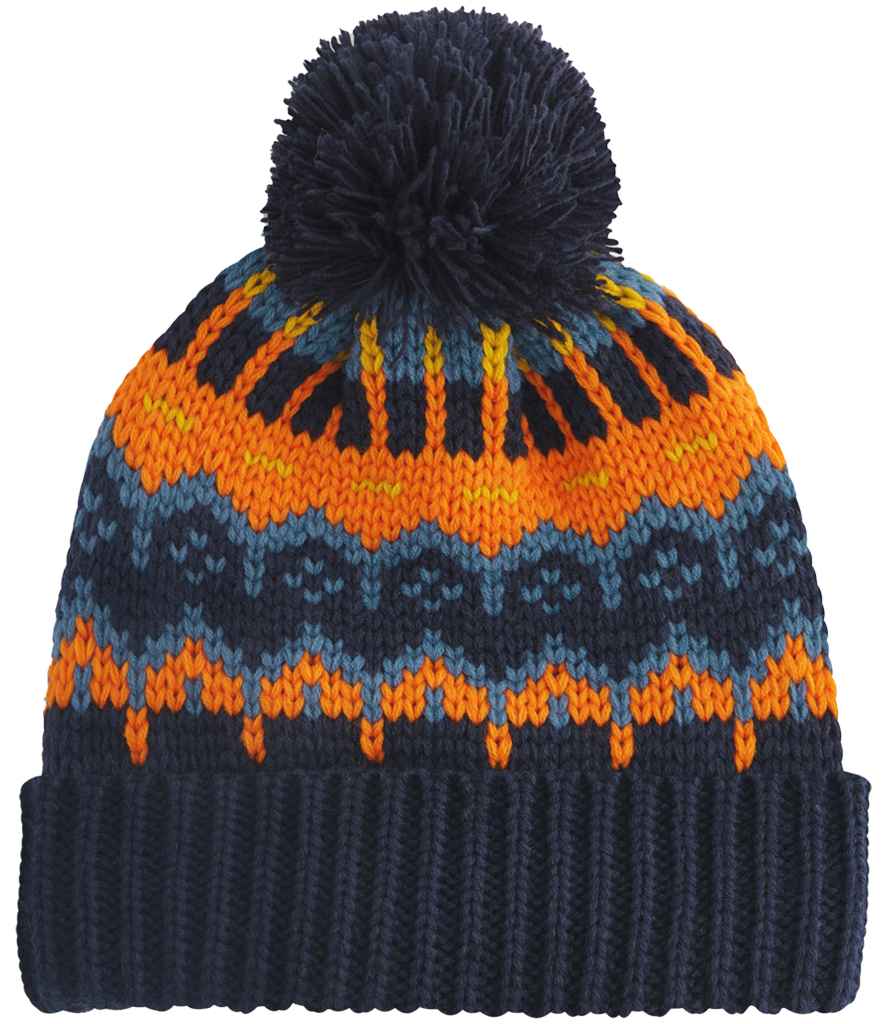 Beechfield Retro Ski Beanie in Blazing Blue