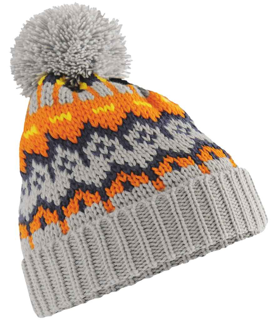 Beechfield Beechfield Retro Ski Beanie Glacier Grey