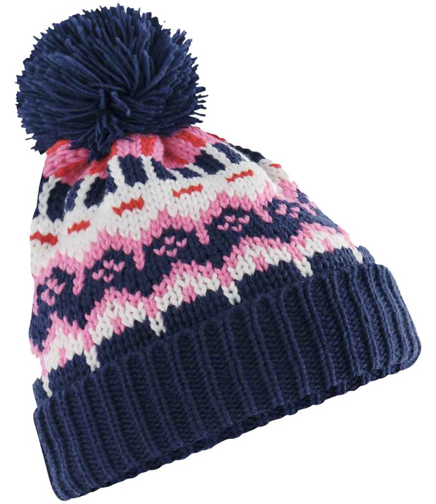 Beechfield Beechfield Retro Ski Beanie Snow Blossom