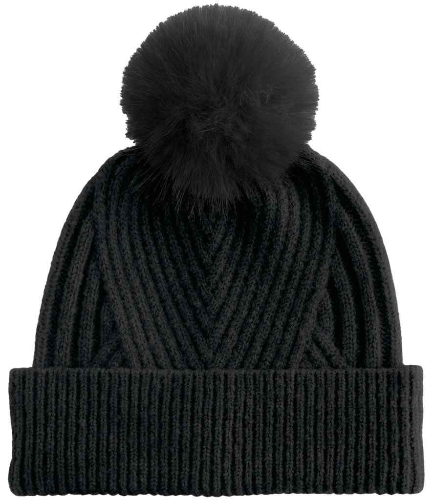 Beechfield Snow Luxe Beanie in Black
