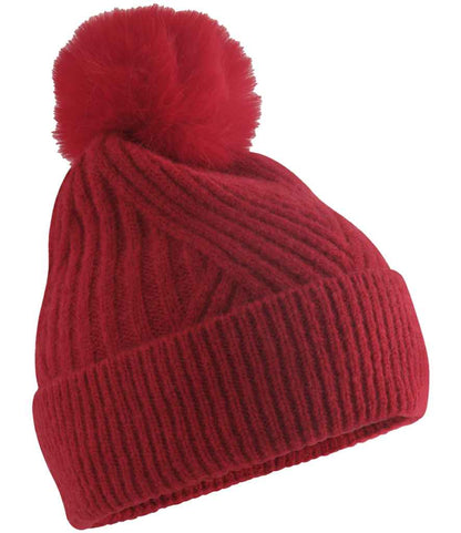 Beechfield Beechfield Snow Luxe Beanie Classic Red