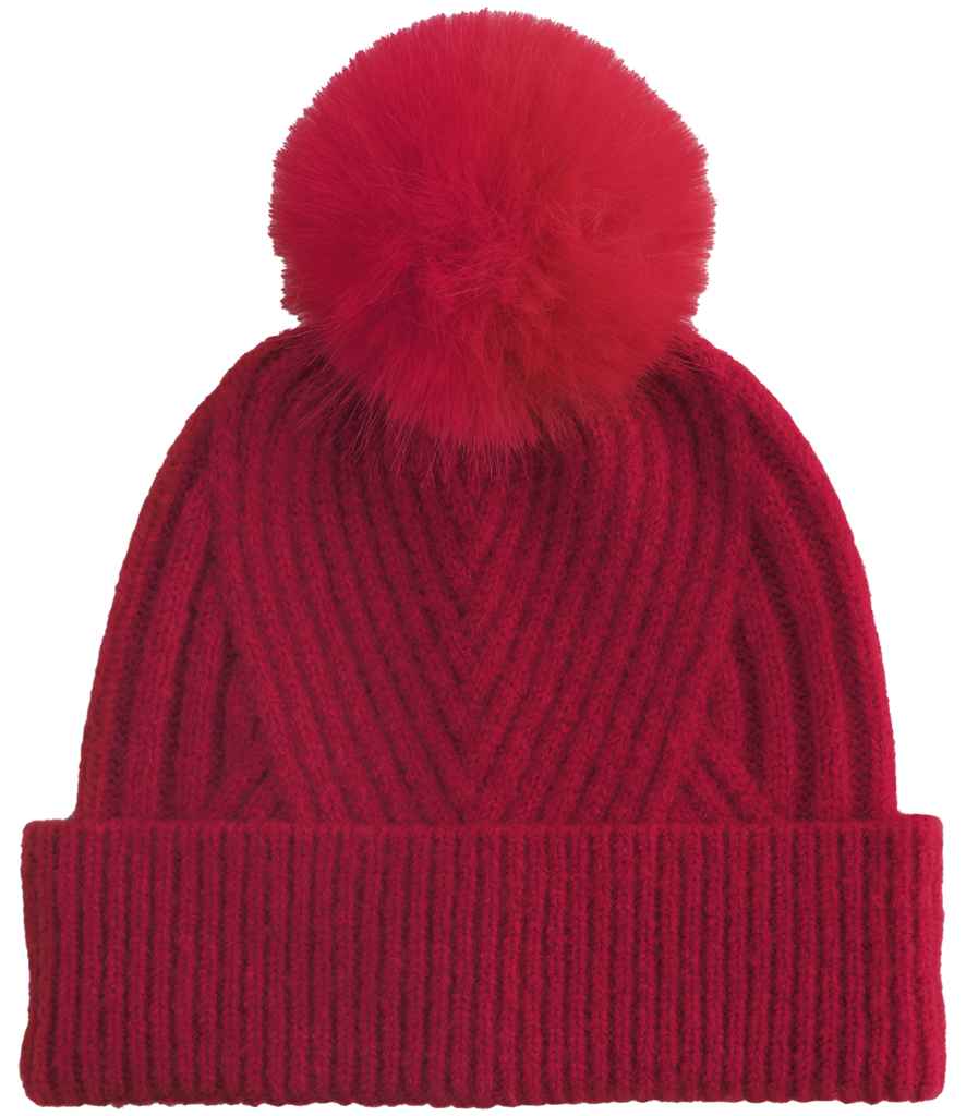 Beechfield Snow Luxe Beanie in Classic Red