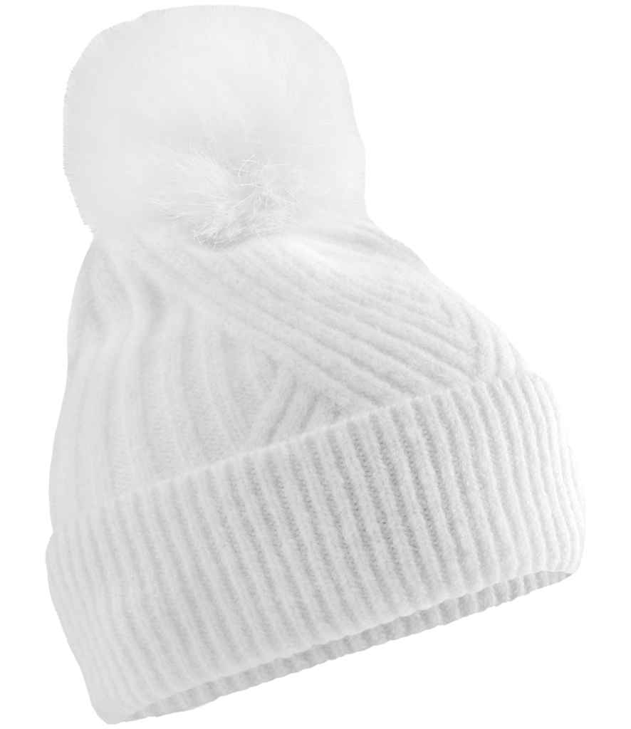 Beechfield Beechfield Snow Luxe Beanie White