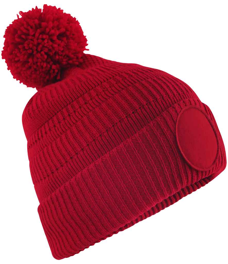 Beechfield Beechfield Fan Patch Beanie Classic Red