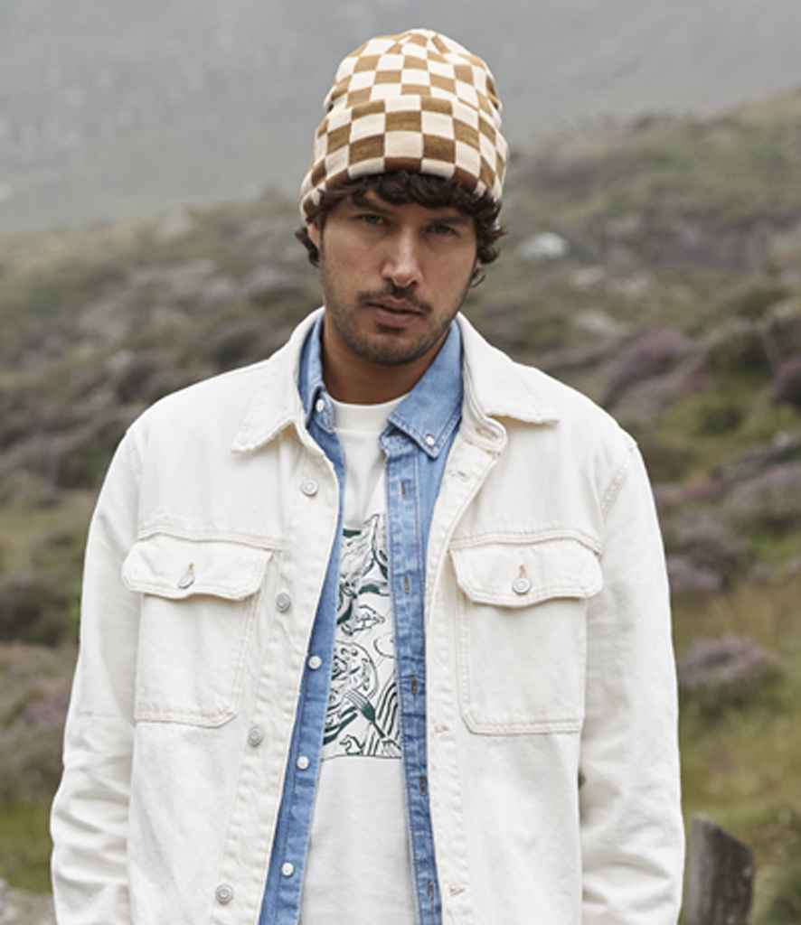 Beechfield Checkerboard Beanie - model image