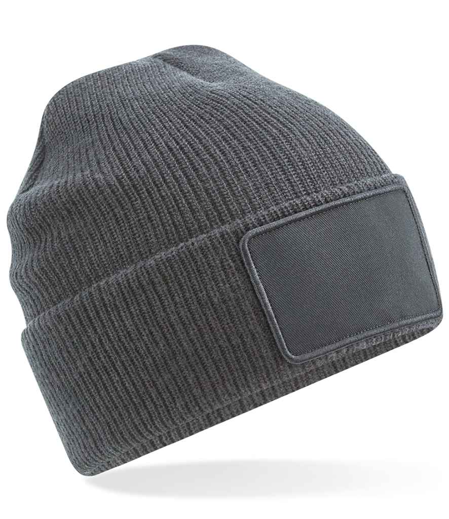 Beechfield Beechfield Removable Patch Thinsulate™ Beanie Graphite Grey