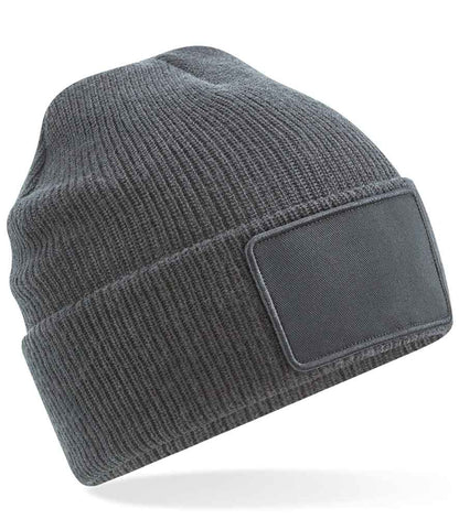 Beechfield Beechfield Removable Patch Thinsulate™ Beanie Graphite Grey