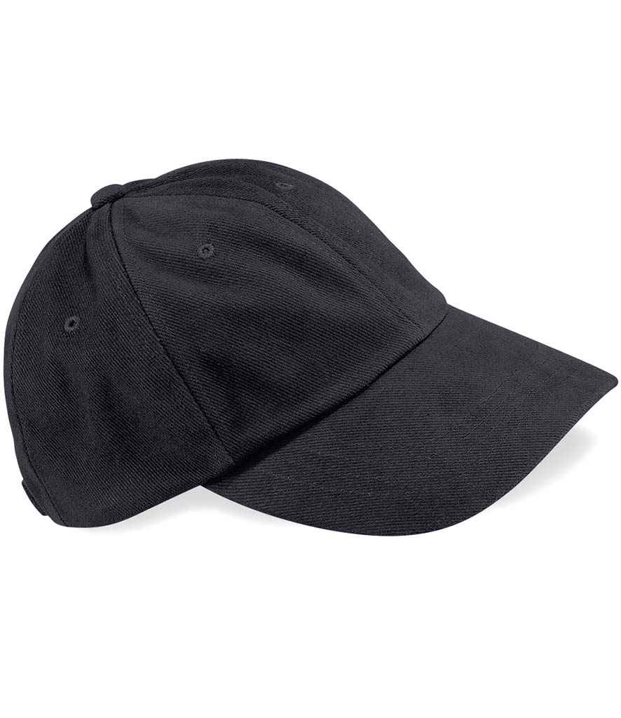 Beechfield Heavy Brushed Low Profile Cap in Black