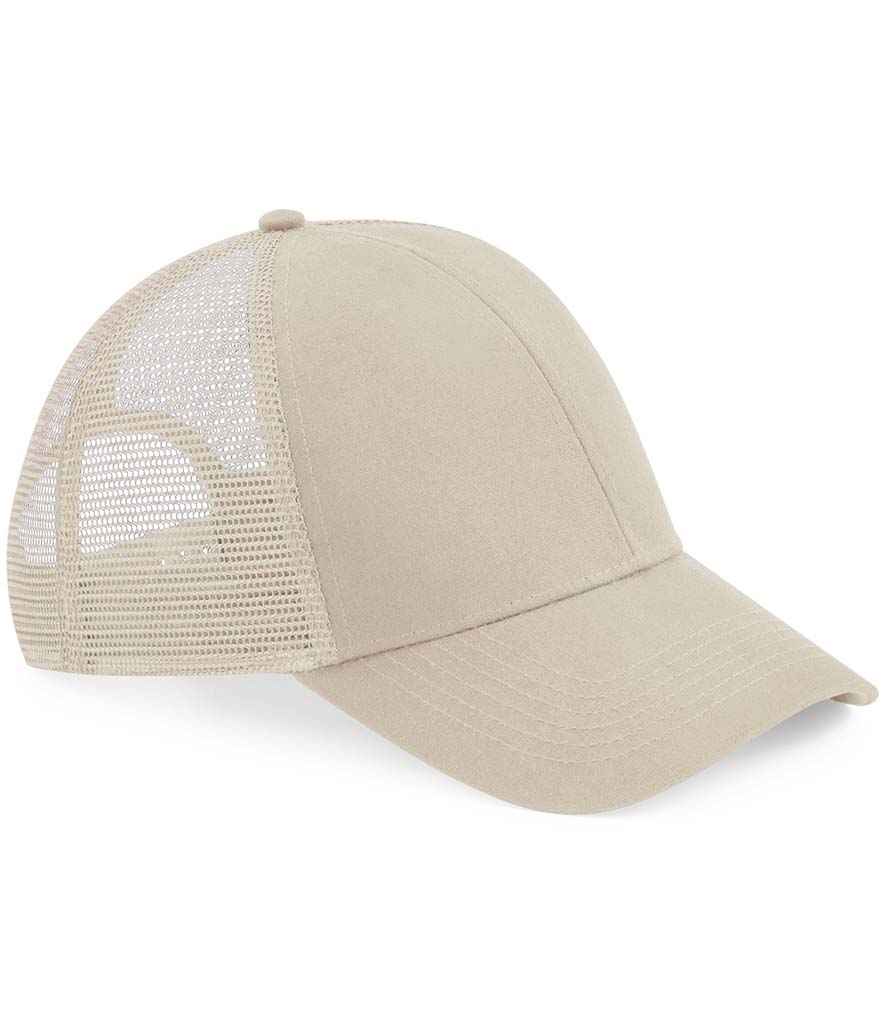 Beechfield Organic Cotton Trucker Cap in Sand