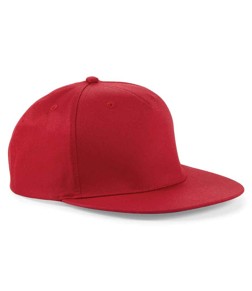 Beechfield Beechfield 5 Panel Snapback Rapper Cap Classic Red