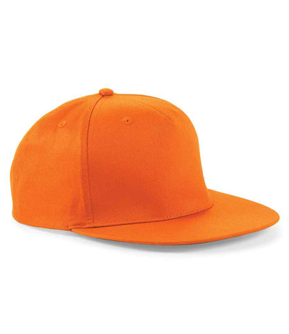 Beechfield Beechfield 5 Panel Snapback Rapper Cap Orange