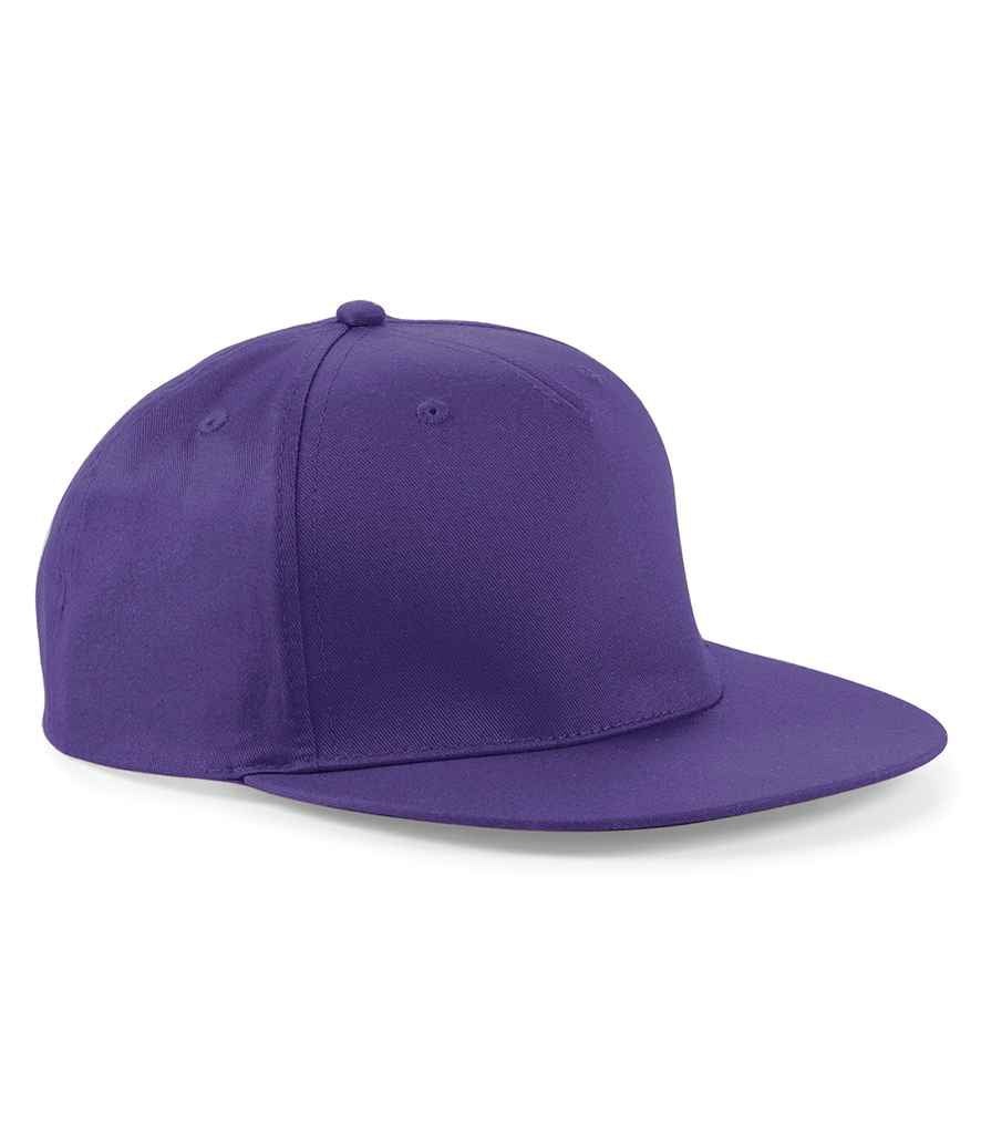 Beechfield Beechfield 5 Panel Snapback Rapper Cap Purple