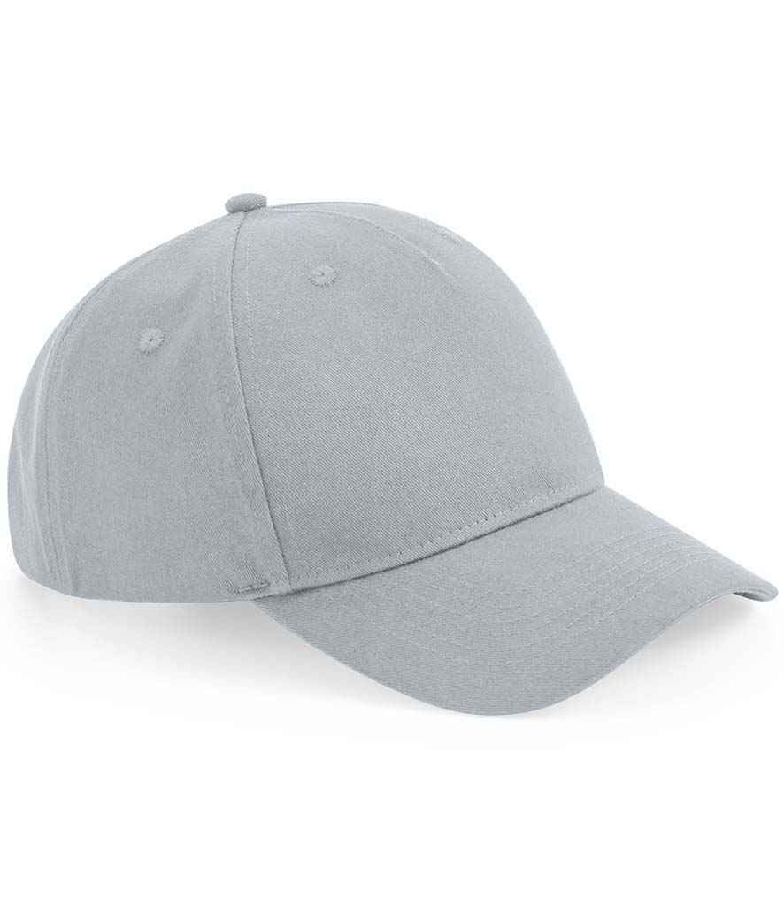 Beechfield Beechfield Organic Cotton 5 Panel Cap Light Grey