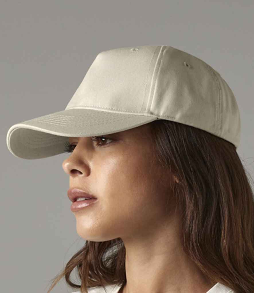 Beechfield Organic Cotton 5 Panel Cap - model image