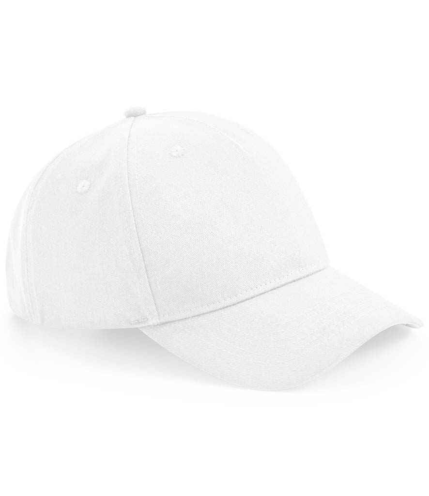 Beechfield Beechfield Organic Cotton 5 Panel Cap White