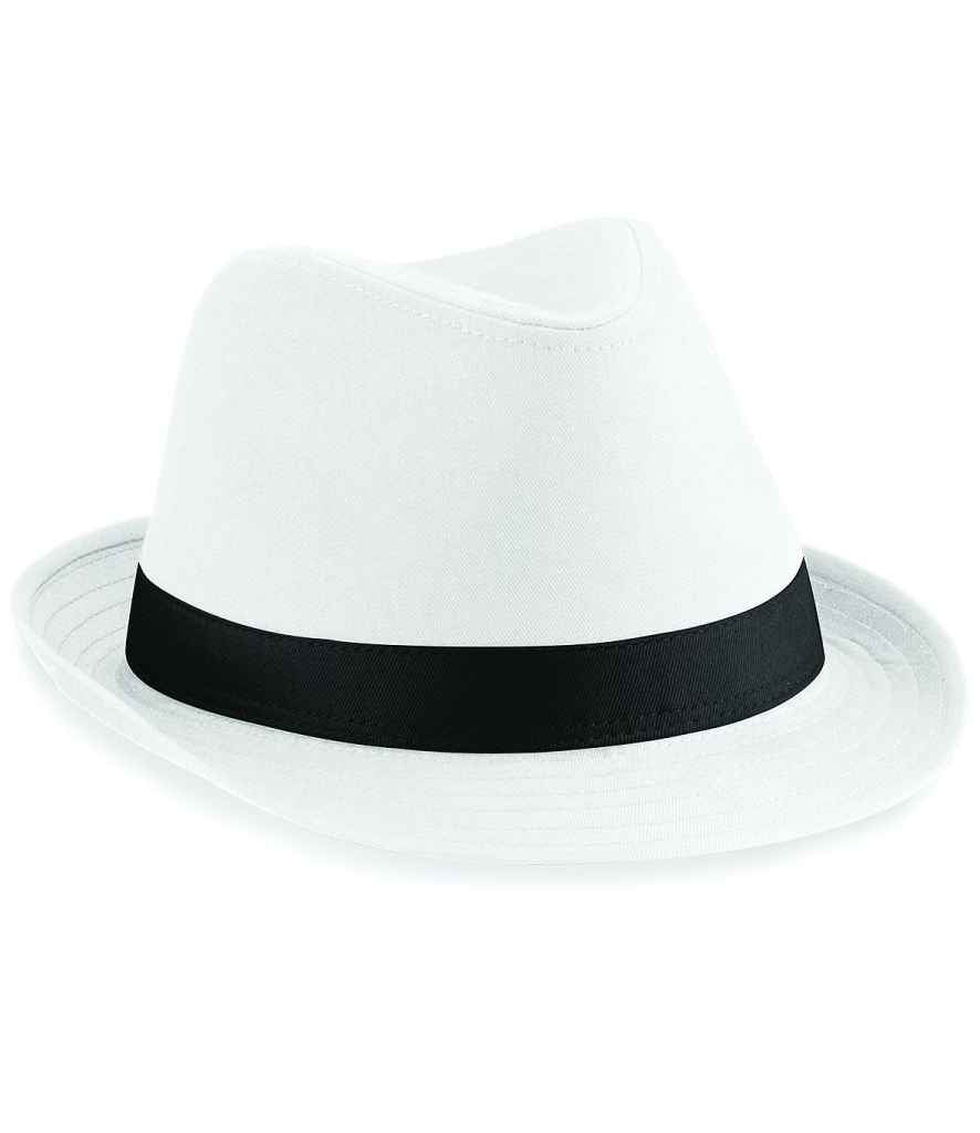 Beechfield Beechfield Fedora White/Black