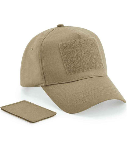 Beechfield Removable Patch 5 Panel Cap in Desert Sand