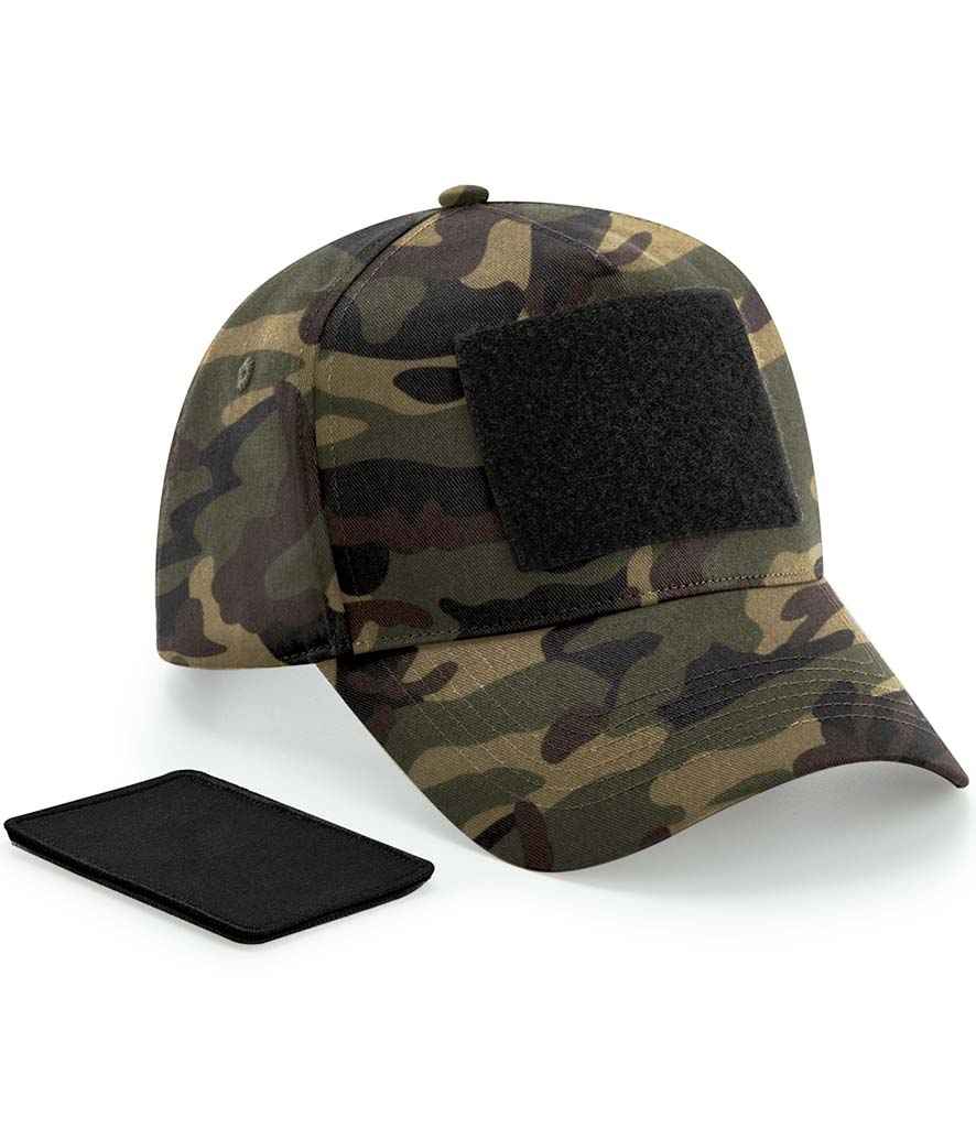 Beechfield Beechfield Removable Patch 5 Panel Cap Jungle Camo