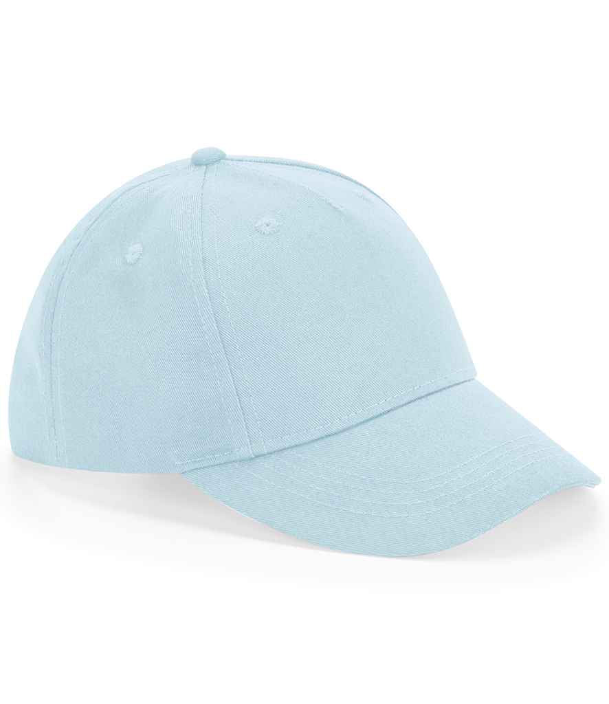 Beechfield Beechfield Kids Organic Cotton 5 Panel Cap Powder Blue