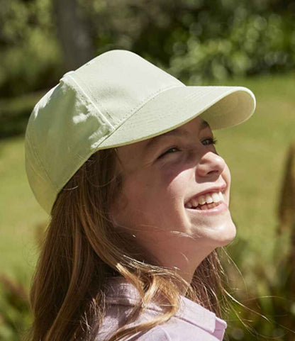 Beechfield Beechfield Kids Organic Cotton 5 Panel Cap Pistachio