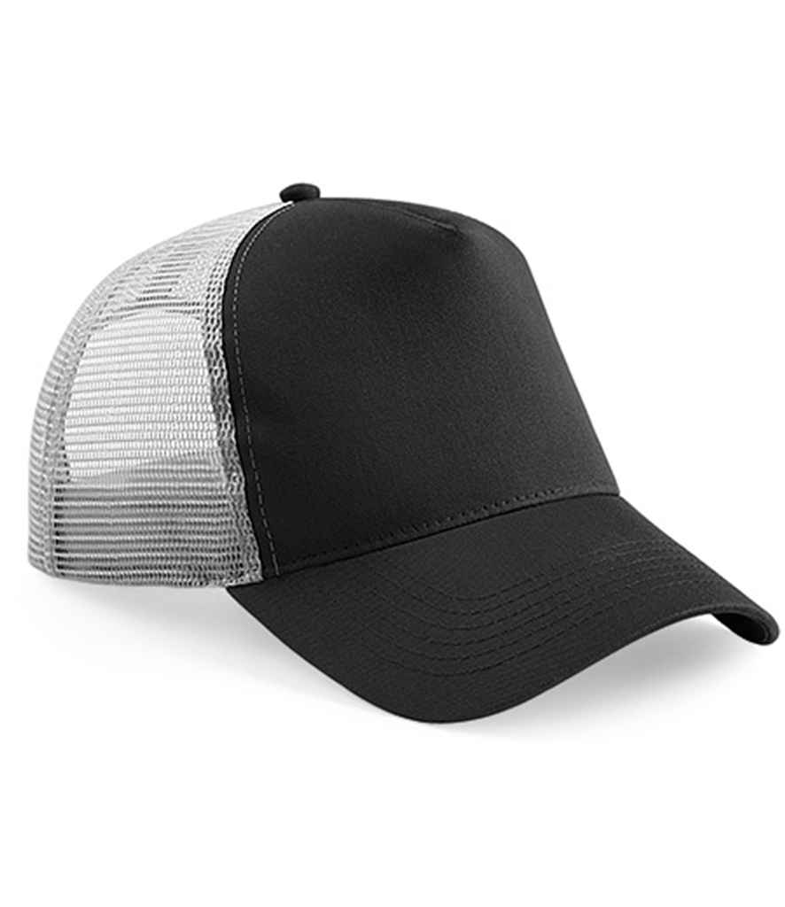 Beechfield Beechfield Snapback Trucker Cap Black/Grey