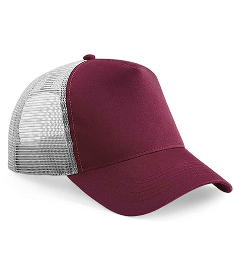 Beechfield Beechfield Snapback Trucker Cap Burgundy/Grey
