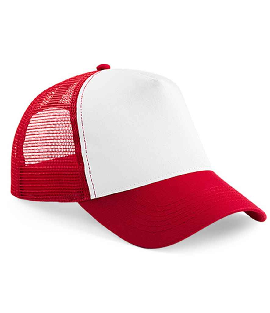 Beechfield Beechfield Snapback Trucker Cap Classic Red/White