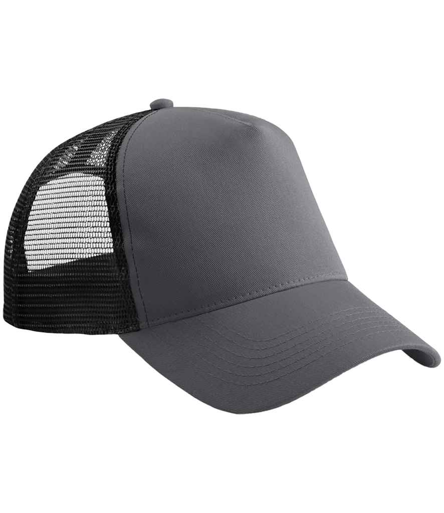 Beechfield Beechfield Snapback Trucker Cap Graphite Grey/Black