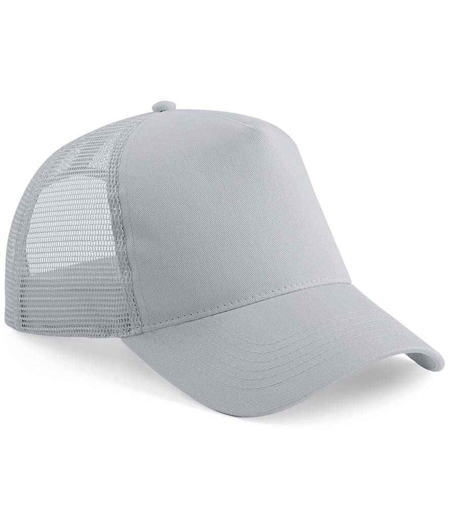 Beechfield Beechfield Snapback Trucker Cap Light Grey/Light Grey