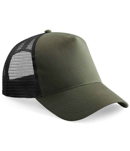 Beechfield Beechfield Snapback Trucker Cap Olive Green/Black