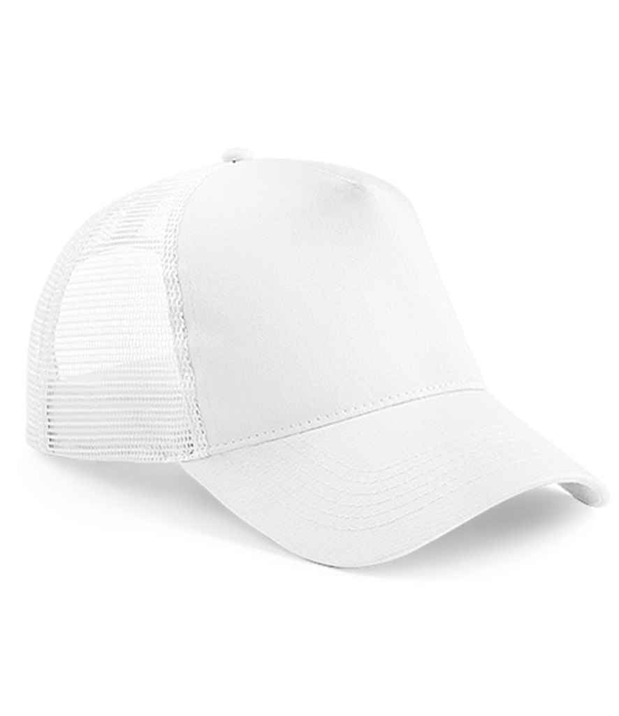 Beechfield Beechfield Snapback Trucker Cap White/White