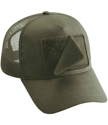 Beechfield Beechfield Patch Snapback Trucker Cap Military Green