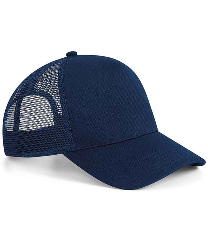 Beechfield Beechfield Microknit Snapback Trucker Cap French Navy