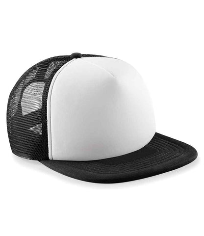 Beechfield Beechfield Vintage Snapback Trucker Cap Black/White