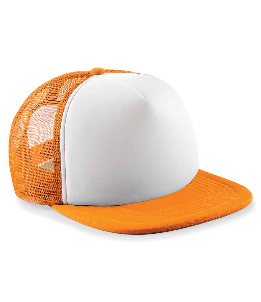 Beechfield Beechfield Vintage Snapback Trucker Cap Orange/White