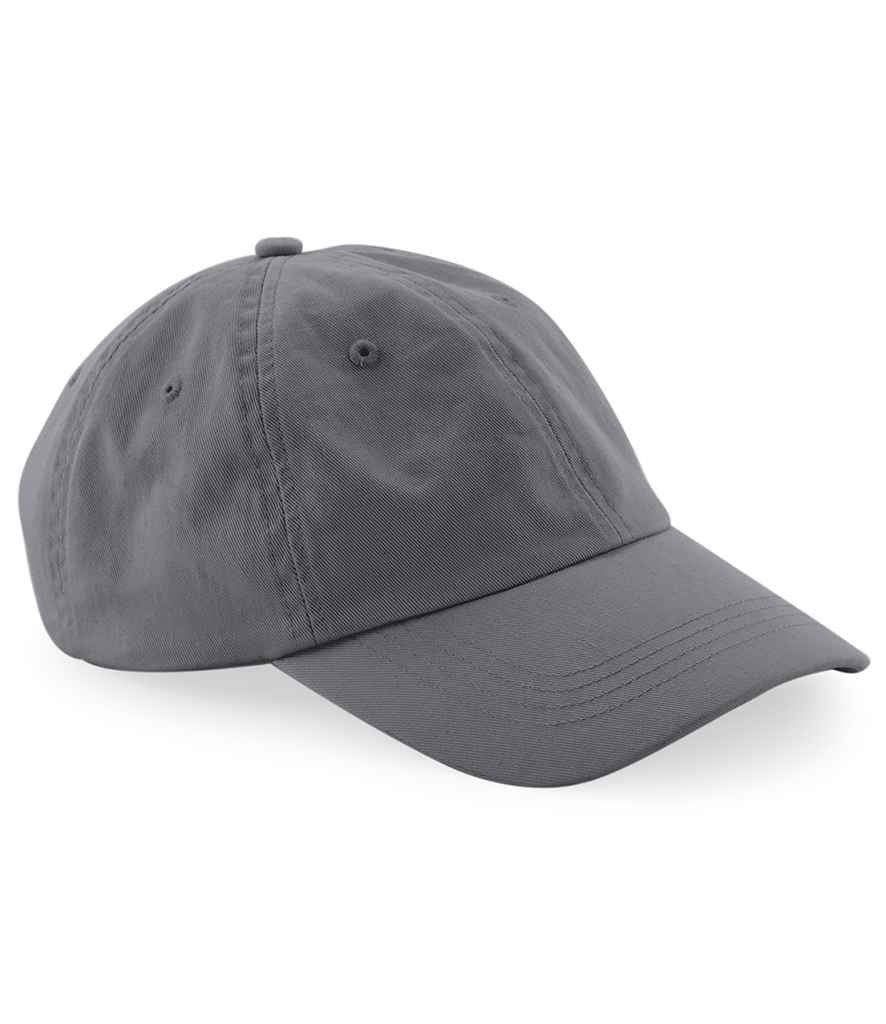 Beechfield Beechfield Organic Cotton 6 Panel Dad Cap Graphite Grey