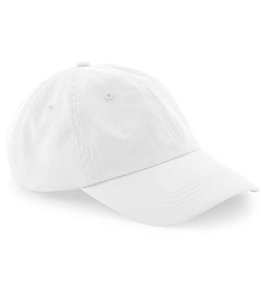 Beechfield Beechfield Organic Cotton 6 Panel Dad Cap White