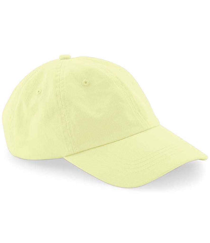 Beechfield Beechfield Low Profile 6 Panel Dad Cap Pastel Lemon