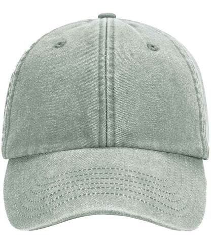 Beechfield Junior Low Profile Vintage Cap in Vintage Sage Green