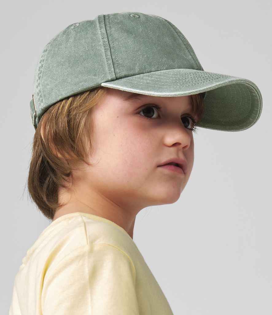 Beechfield Beechfield Junior Low Profile Vintage Cap Vintage Sage Green