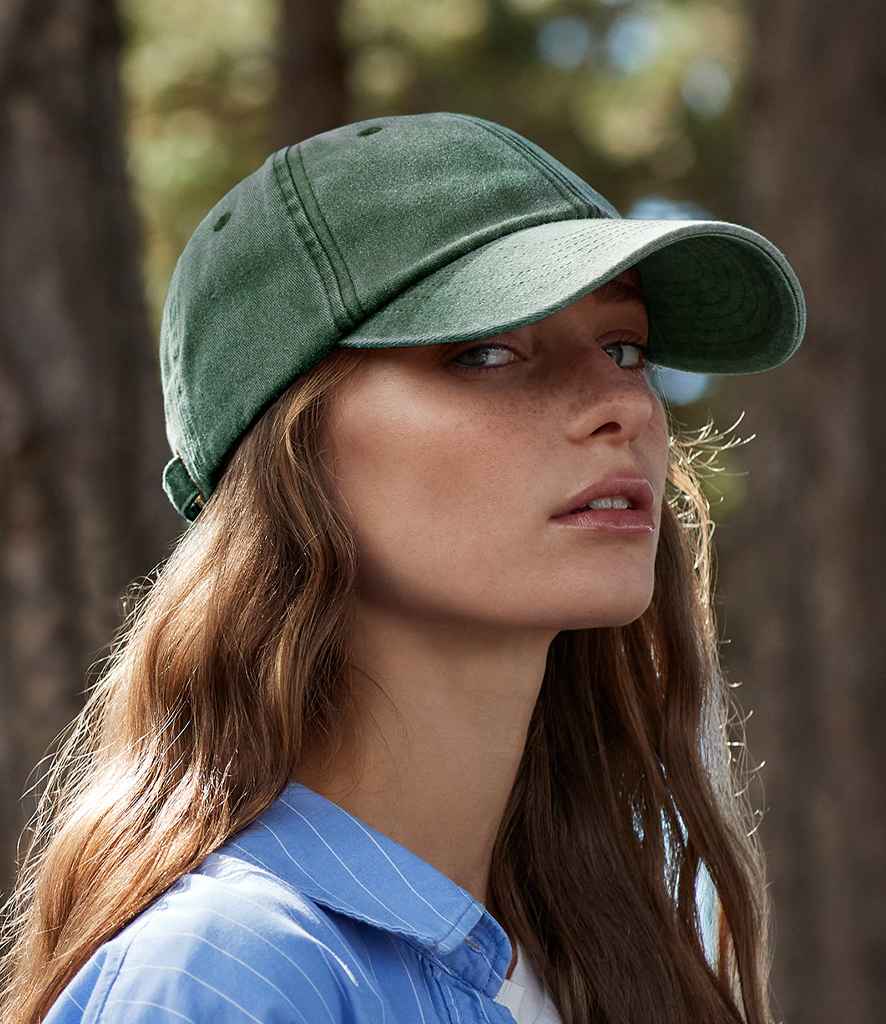 Beechfield Beechfield Low Profile Vintage Cap Vintage Bottle Green