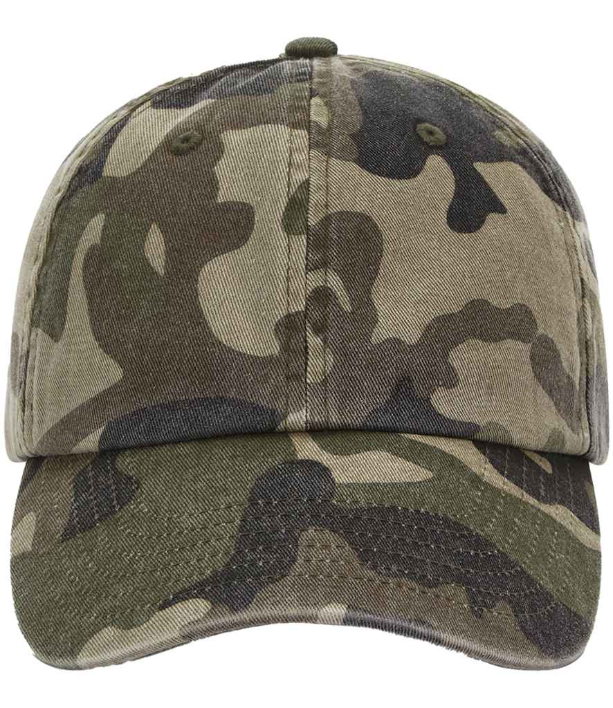 Beechfield Low Profile Vintage Cap in Vintage Jungle Camo