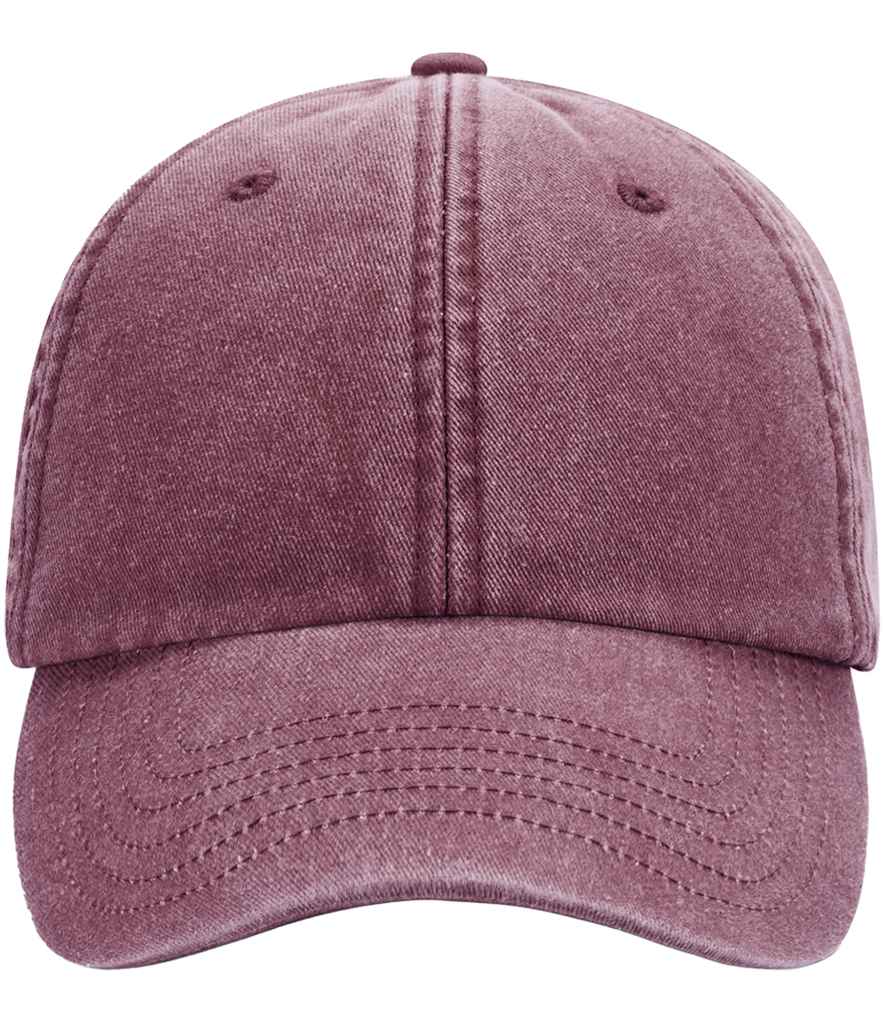 Beechfield Low Profile Vintage Cap in Vintage Red