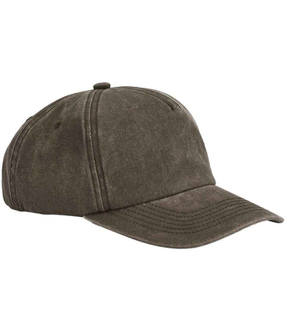Beechfield Beechfield Relaxed 5 Panel Vintage Cap Vintage Brown