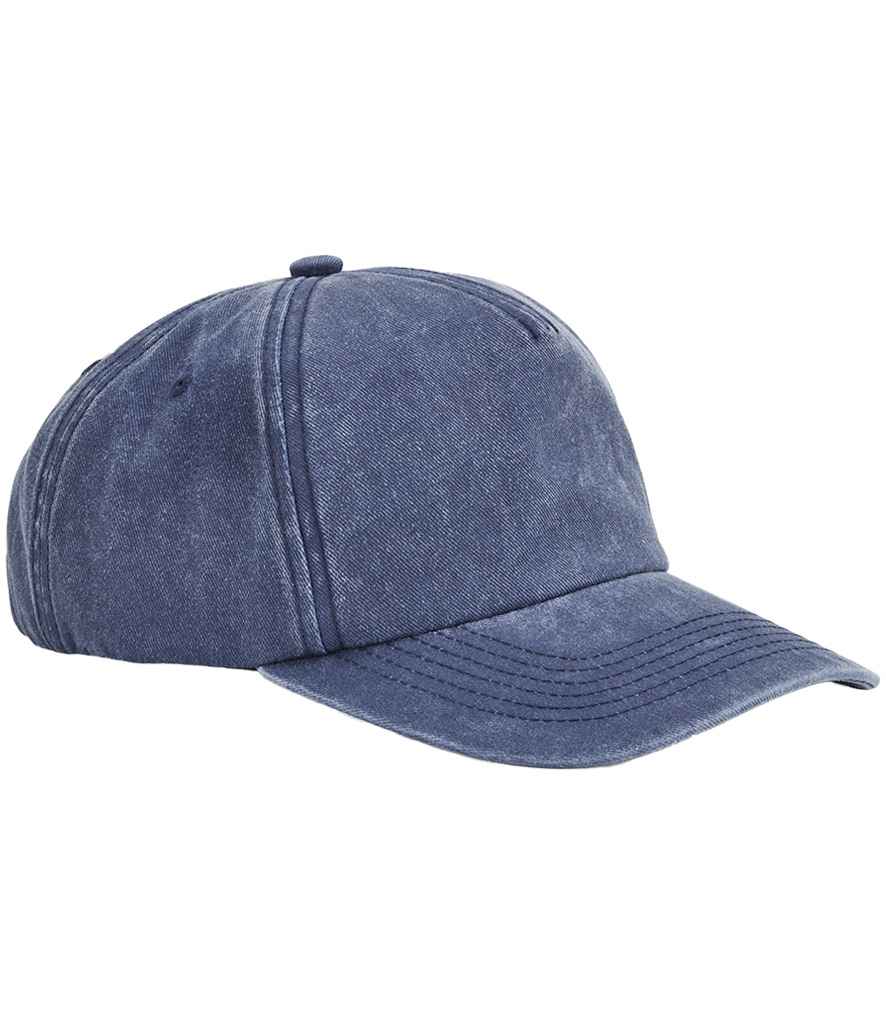 Beechfield Beechfield Relaxed 5 Panel Vintage Cap Vintage Denim