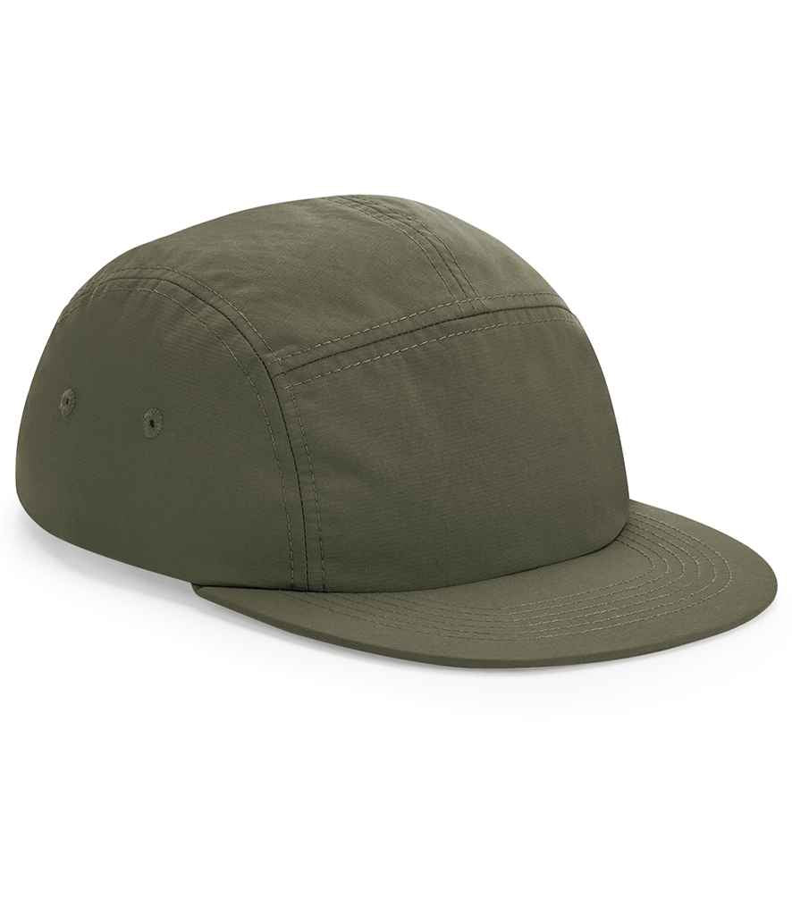 Beechfield Outdoor 5 Panel Camper Cap in Olive Green