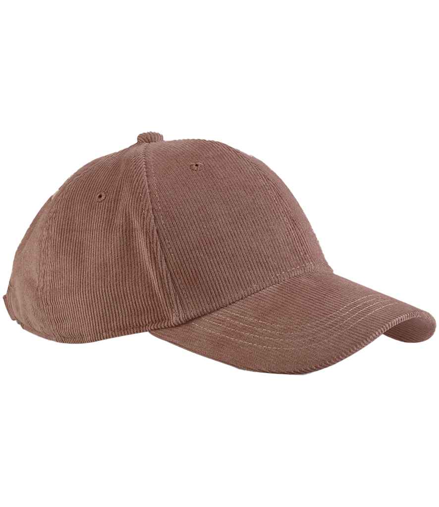 Beechfield EarthAware® Organic Cord Baseball Cap in Redwood