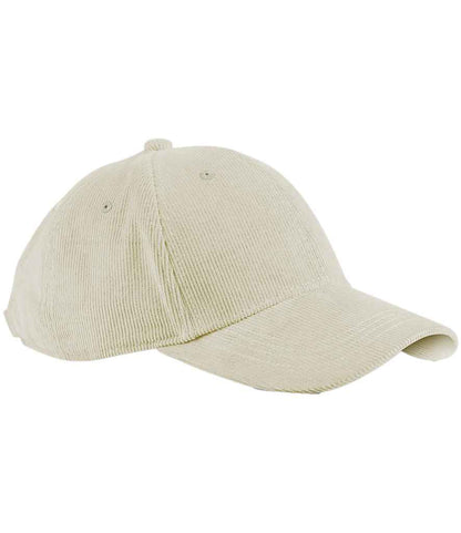 Beechfield EarthAware® Organic Cord Baseball Cap in Stone
