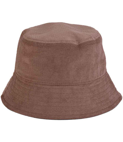 Beechfield EarthAware® Organic Cord Bucket Hat in Redwood